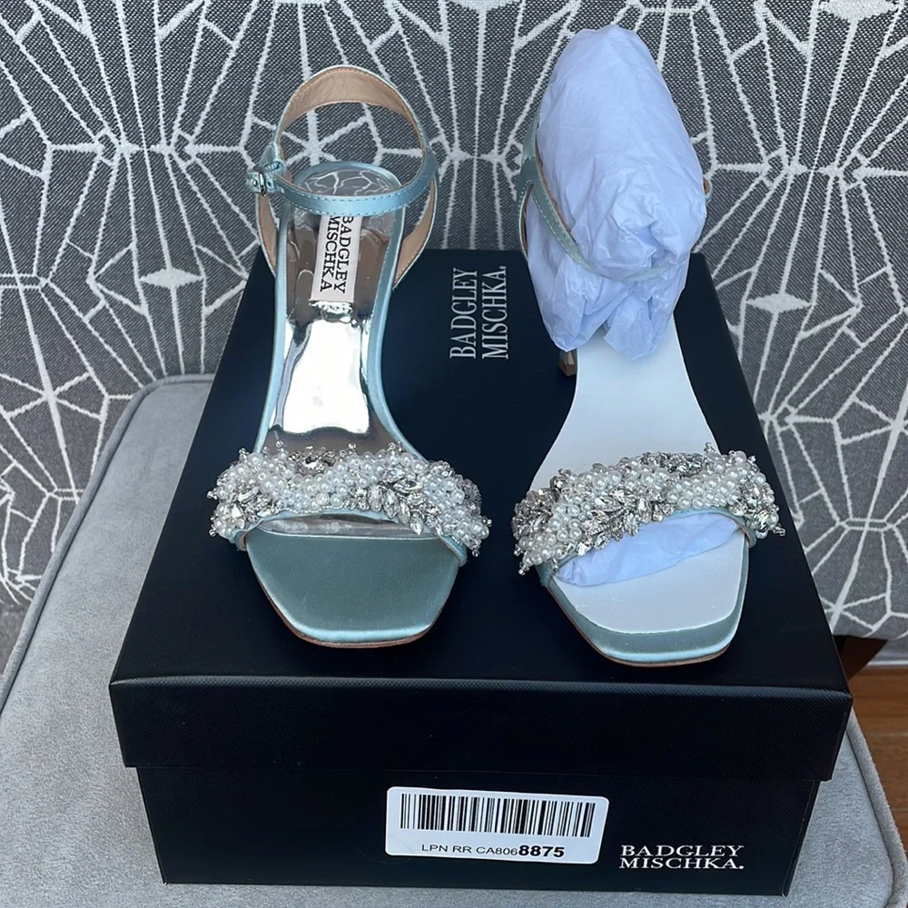 NWT Badgley Mischka Kate Strap Sandal Size 5.5 - Picture 1 of 16